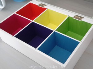 Intérieur de la boîte à thé Colors Inside