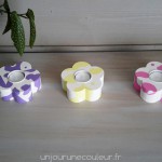Bougeoirs printaniers couleurs tendres