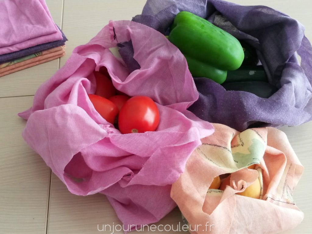 Des sacs à légumes en tissu pour remplacer les sachets plastiques des magasins